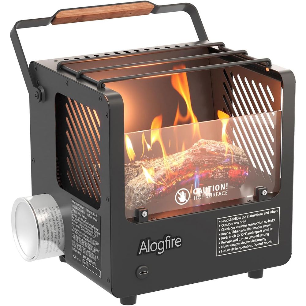 Outdoor Camping Fire Pit - Compact 3-in-1 Outdoor Butane Fire Pit,