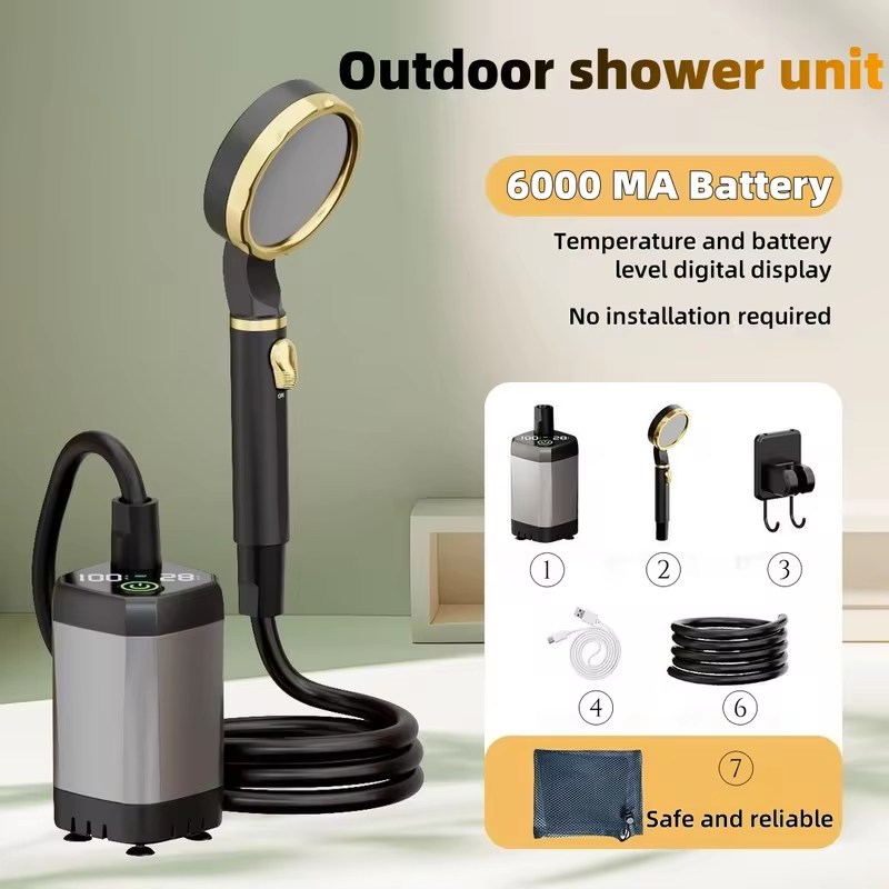 Outdoor Camping Set - Portable outdoor electric shower unit camping