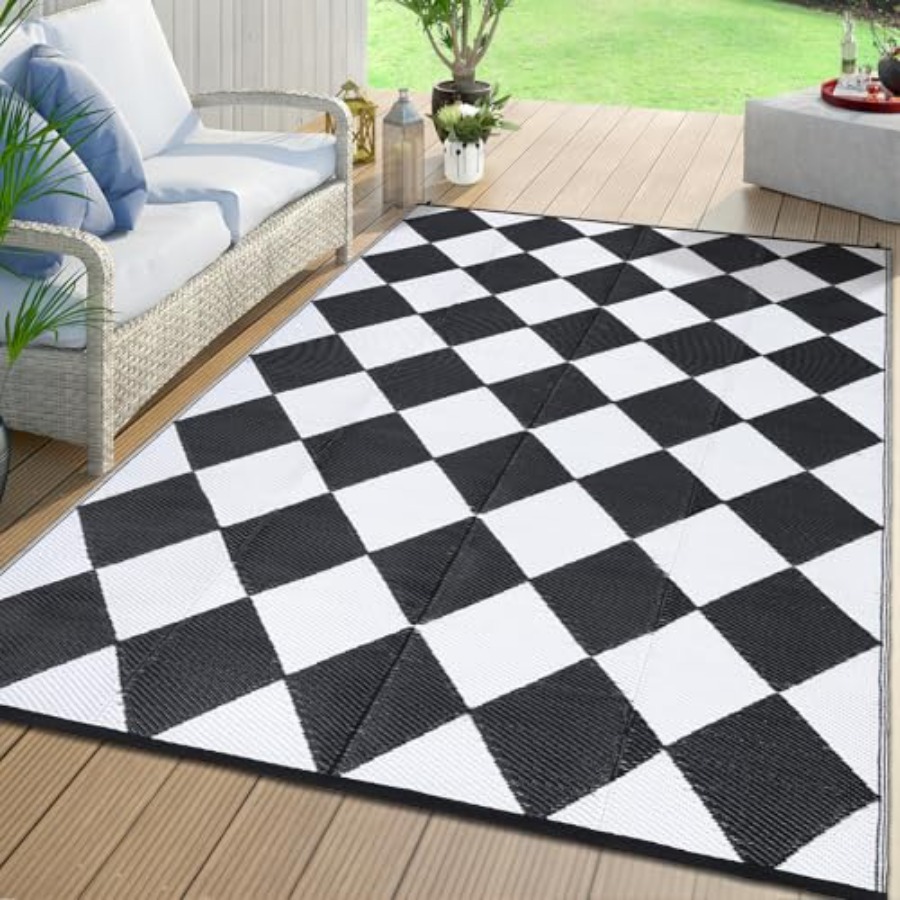 Outdoor Camping Rugs 9X18 - Large Outdoor Rug 9x18 for Patio,