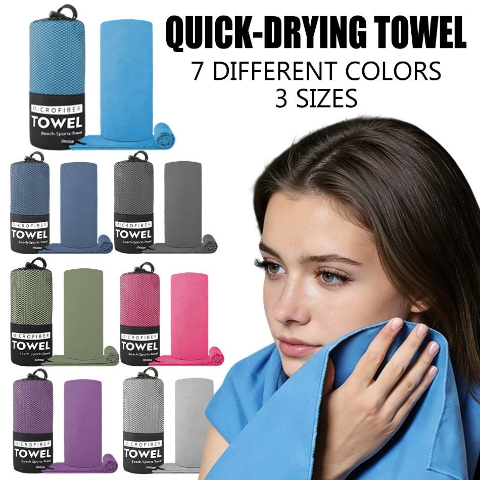 Camp Towel Microfiber - S/M/L Microfiber Towel Sports Quick-Drying Super