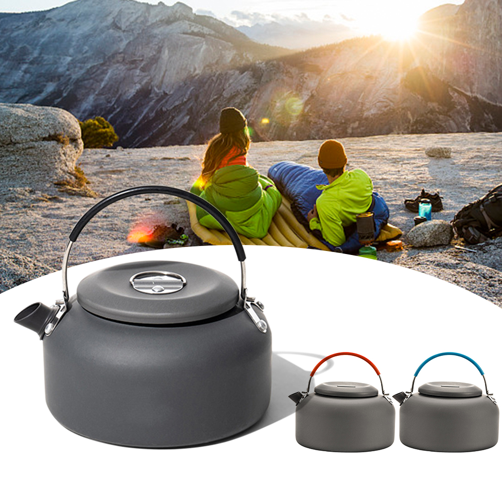 Outdoor Camping Kettle - 0.8L/1.4L Outdoor Lightweight Aluminum Teapot Kettle