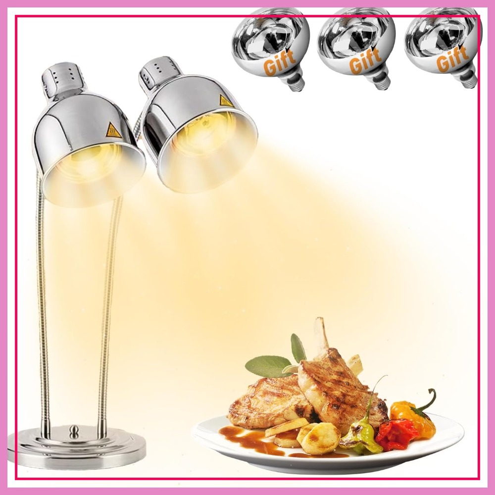 Headlamp - Commercial Food Warming Lamp 2-Head Adjustable