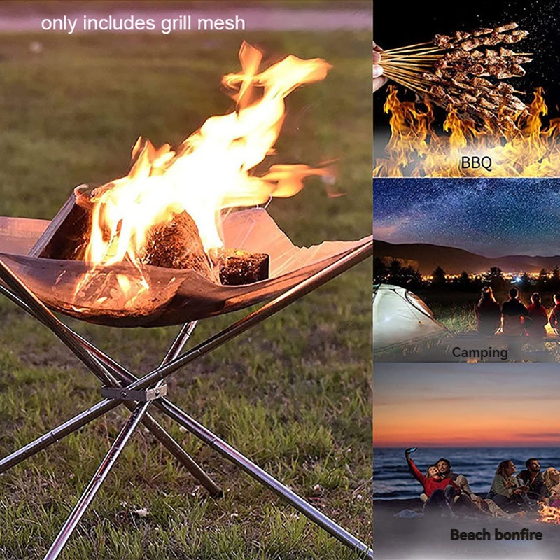 Outdoor Camping Fire Pit - Portable Fire Pit Durable Outdoor Camping