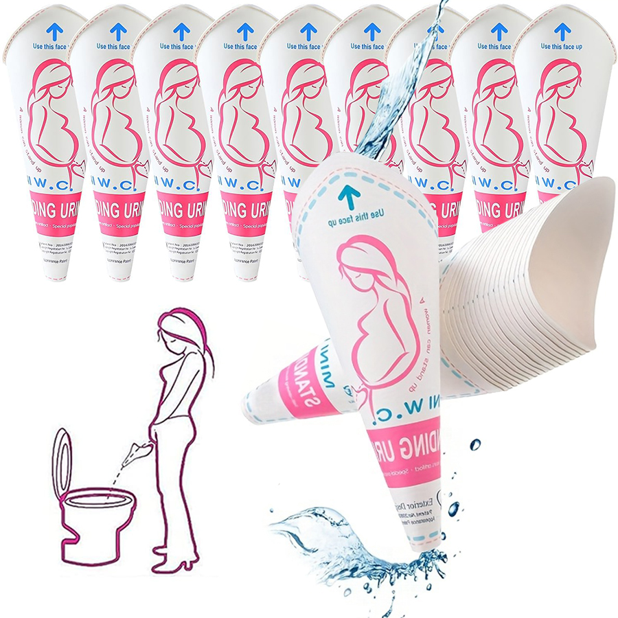 Outdoor Camping Urinal - 6-20pcs Disposable Female Urinal Funnel Women
