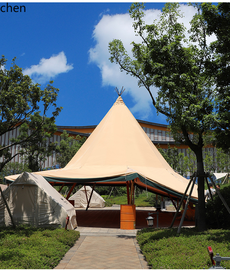 Outdoor Camping Exhibition - CP outdoor pyramid tent wild luxury