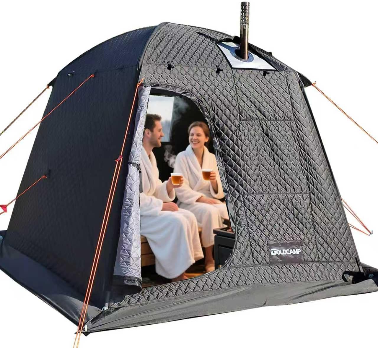 Outdoor Camping Box - 3-4 Person Portable Steam Sauna Tent,