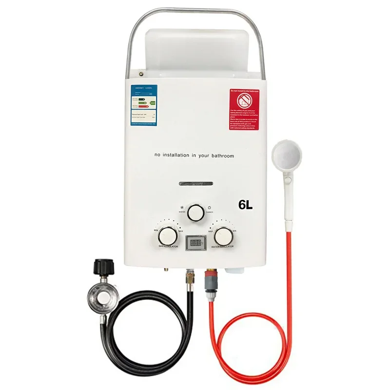 Outdoor Camping Hot Water Heater - LPG Propane Gas Tankless Water Heater