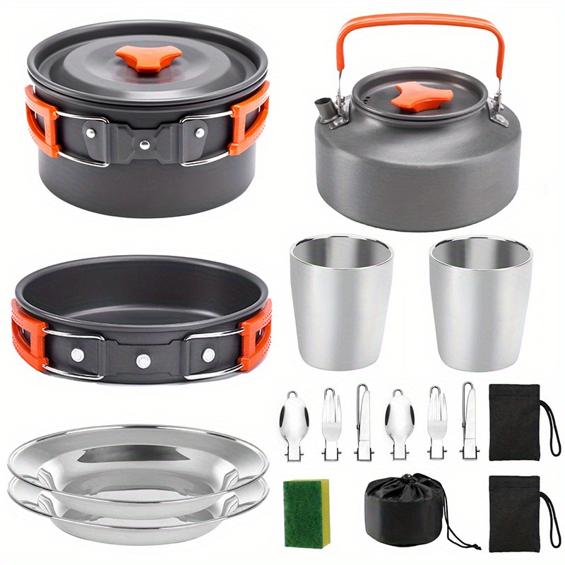 17pcs Camping Cookware Set, Po - Outdoor Camping Kettle recensie en prijs