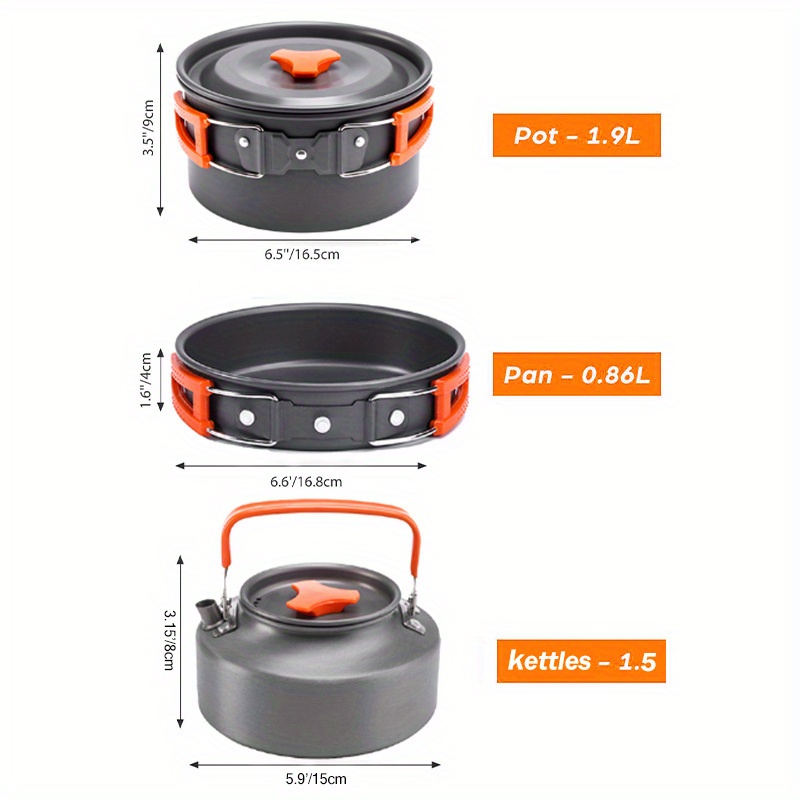 17pcs Camping Cookware Set, Po - Outdoor Camping Kettle recensie en prijs