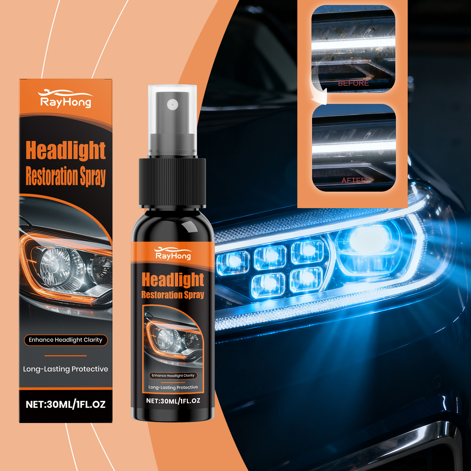 30ml Headlight Restoration Spr - Headlamp recensie en prijs
