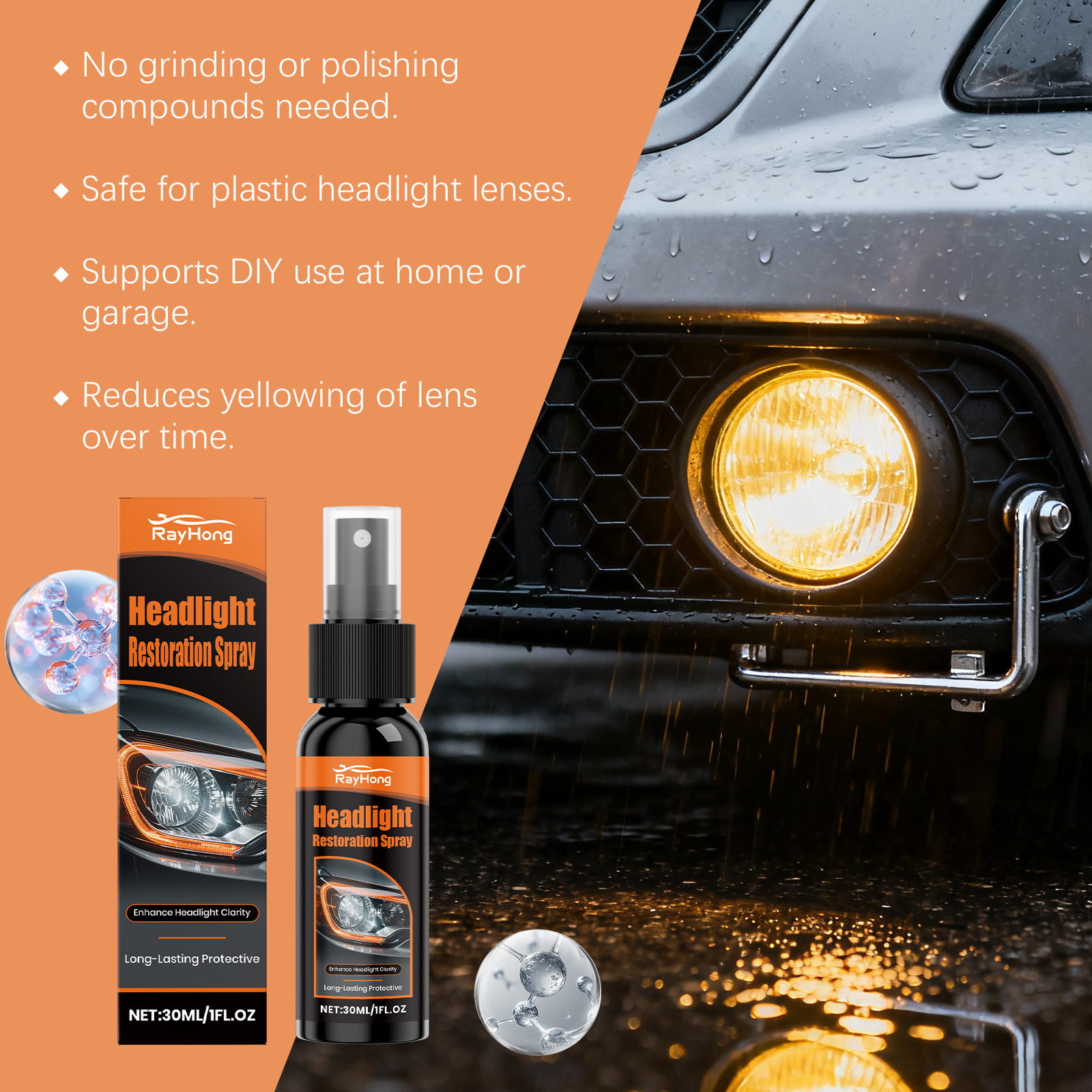30ml Headlight Restoration Spr - Headlamp recensie en prijs