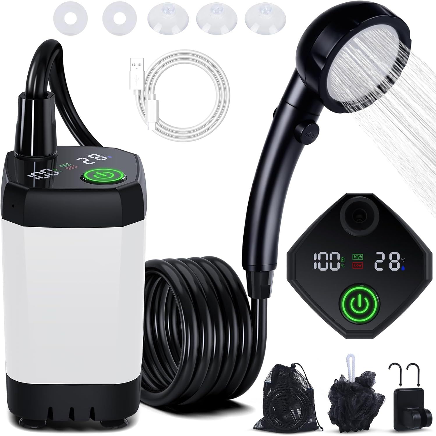 Portable Self-Priming Electric - Outdoor Camping Shower recensie en prijs