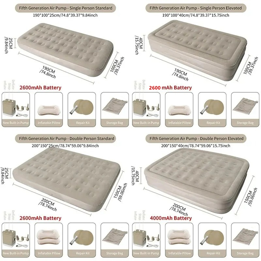 Interior Air Mattress Glamping - Inflatable Mattress recensie en prijs
