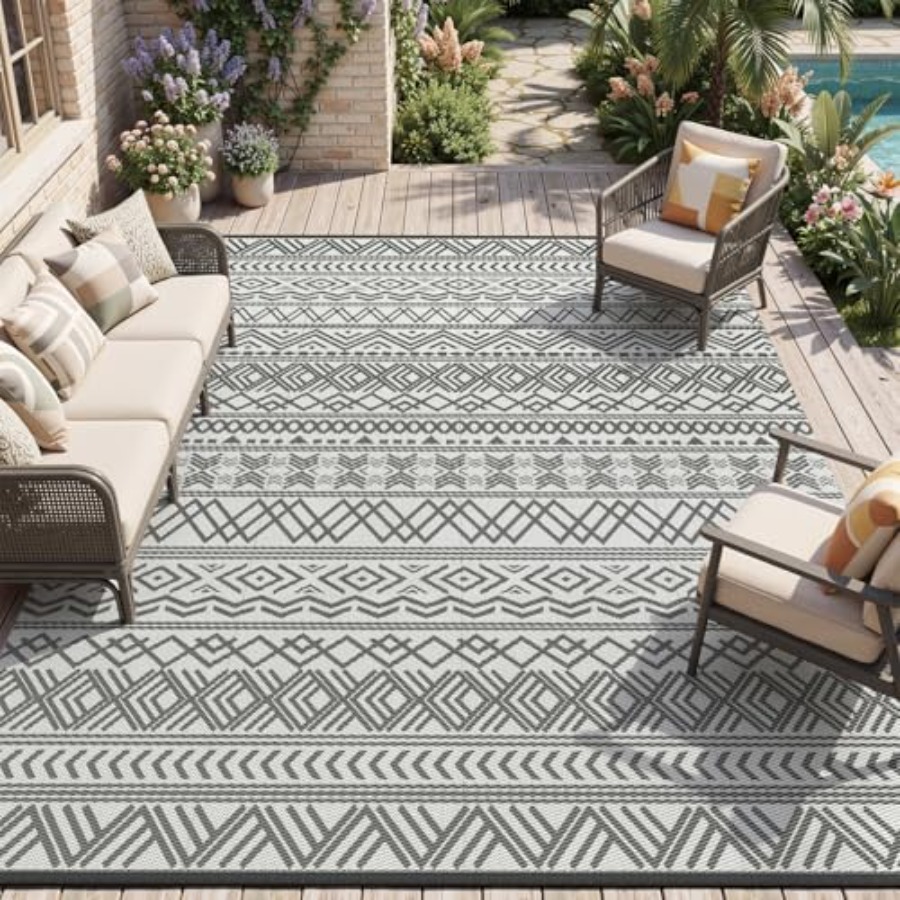 Outdoor patio rug for RV campi - Outdoor Camping Rugs 9X18 recensie en prijs