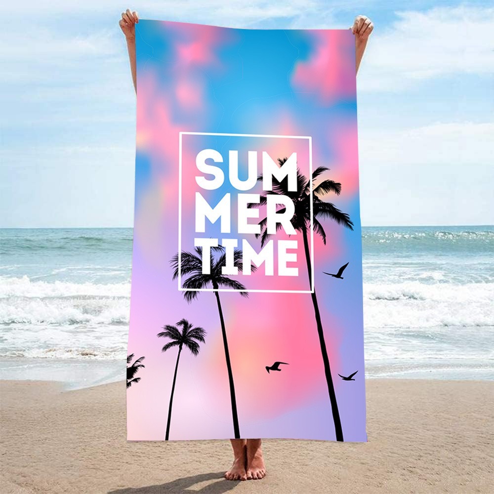 Letter Palm Tree Beach Towel 1 - Camp Towel Microfiber recensie en prijs