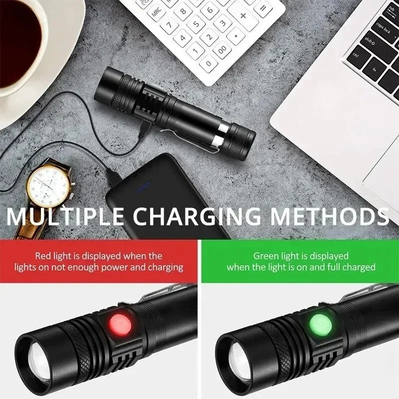 Rechargeable T6 Handheld Flash - Outdoor Camping Items recensie en prijs