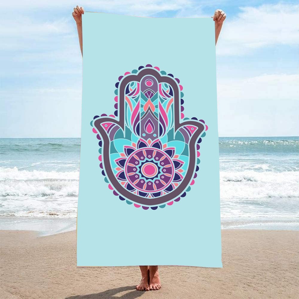 HAMSA Pattern Beach Towel27x55 - Camp Towel Microfiber recensie en prijs