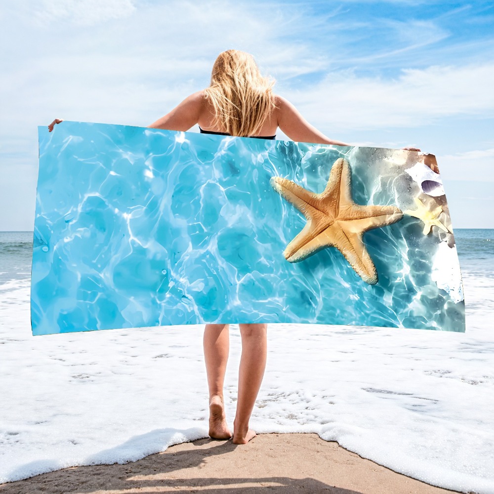 27.5x55inch Blue Ocean Jellyfi - Camp Towel Microfiber recensie en prijs