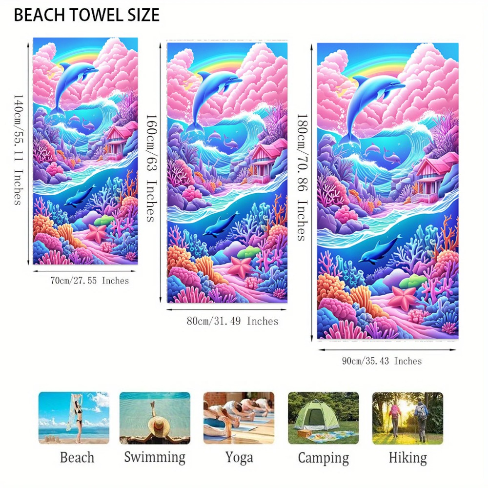 27.5x55inch Blue Ocean Jellyfi - Camp Towel Microfiber recensie en prijs