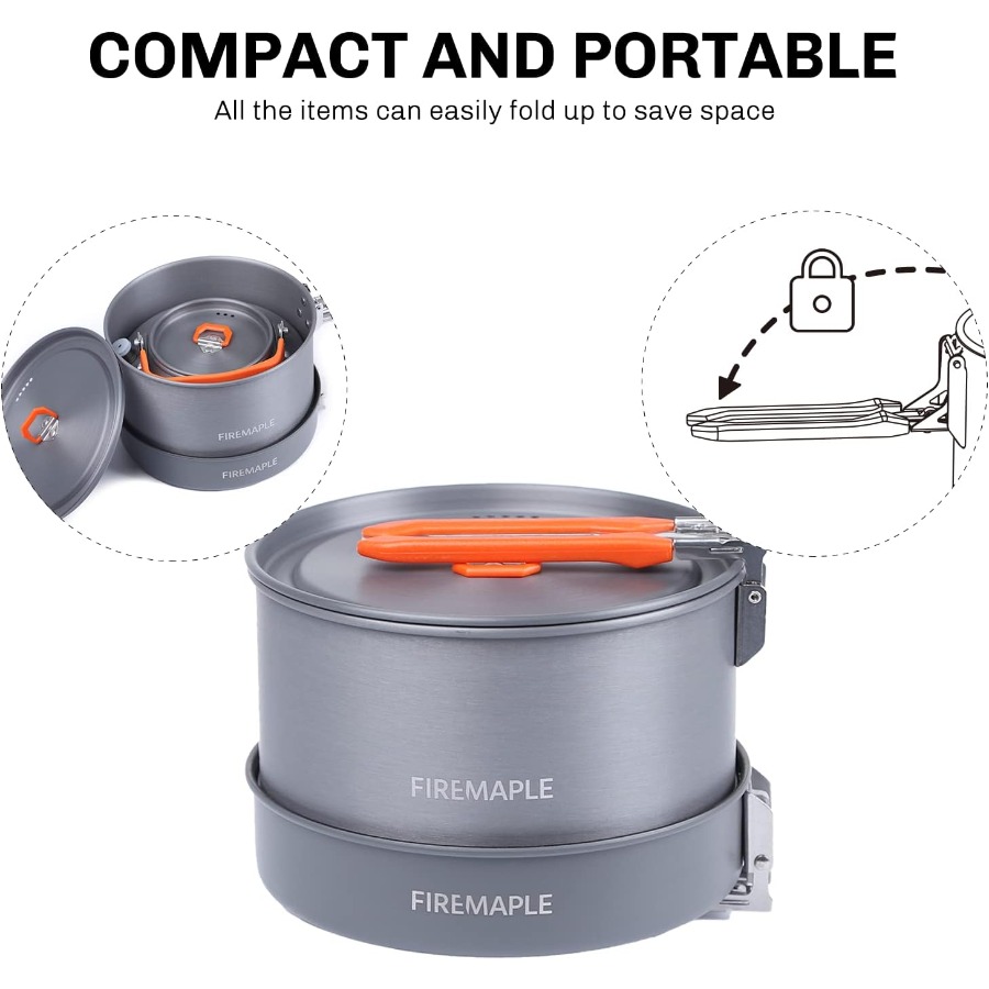 Fire-Maple Feast 4 Piece Campi - Outdoor Camping Kettle recensie en prijs