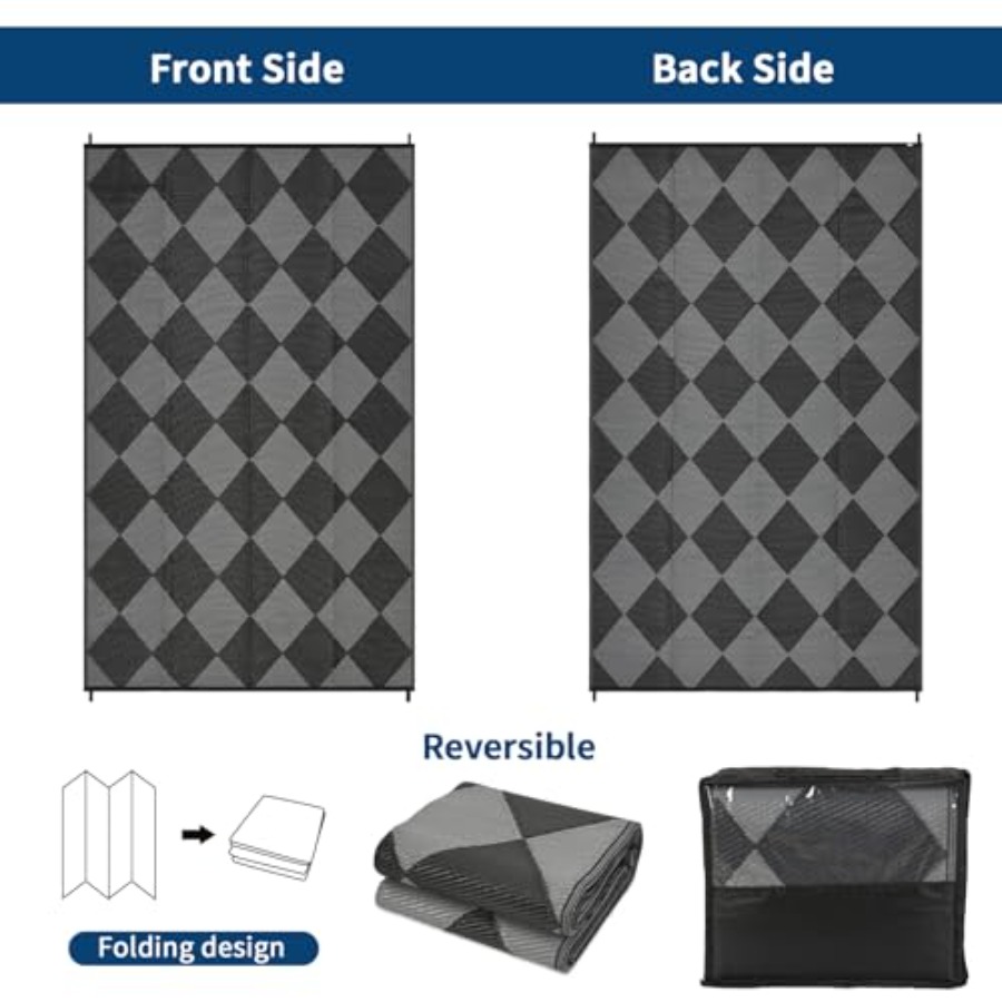 Outdoor Patio Rug 9x18, Revers - Outdoor Camping Rugs 9X18 recensie en prijs