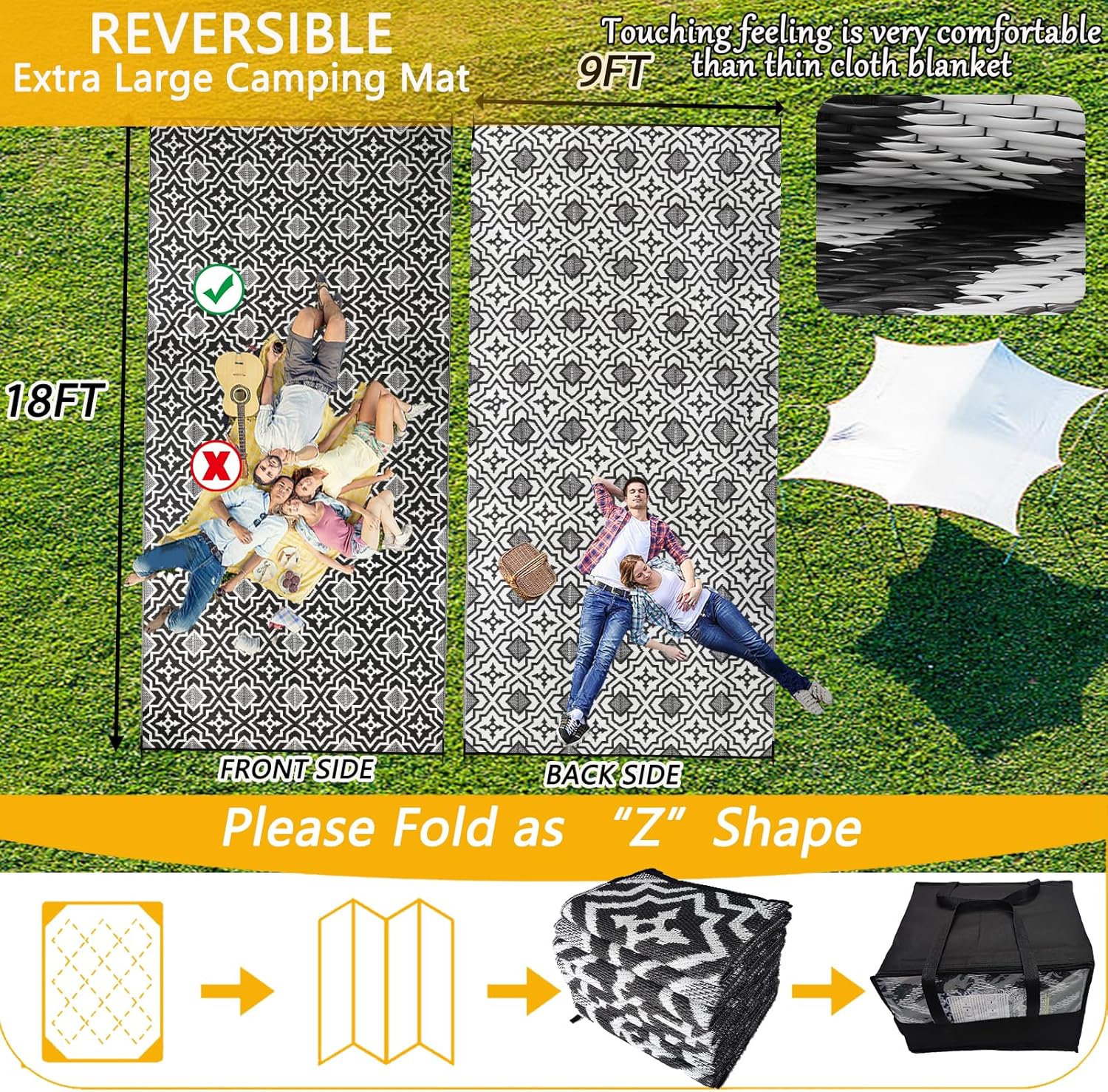 Polypropylene Outdoor Rugs 9x1 - Outdoor Camping Rugs 9X18 recensie en prijs