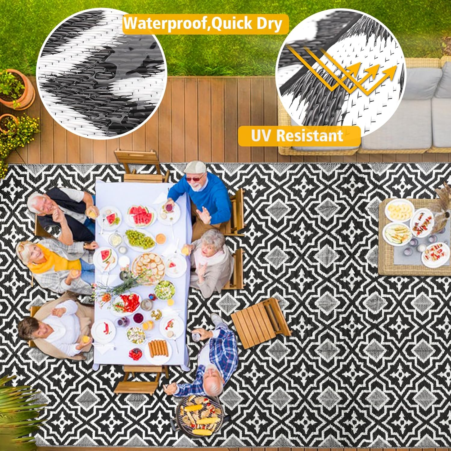 Polypropylene Outdoor Rugs 9x1 - Outdoor Camping Rugs 9X18 recensie en prijs