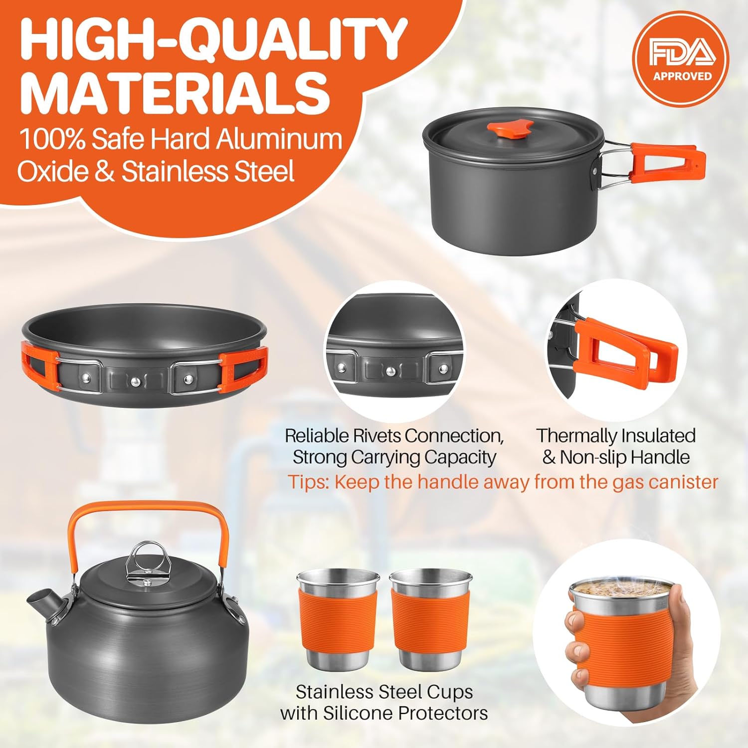 Non-Stick Camping Cookware Set - Outdoor Camping Kettle recensie en prijs