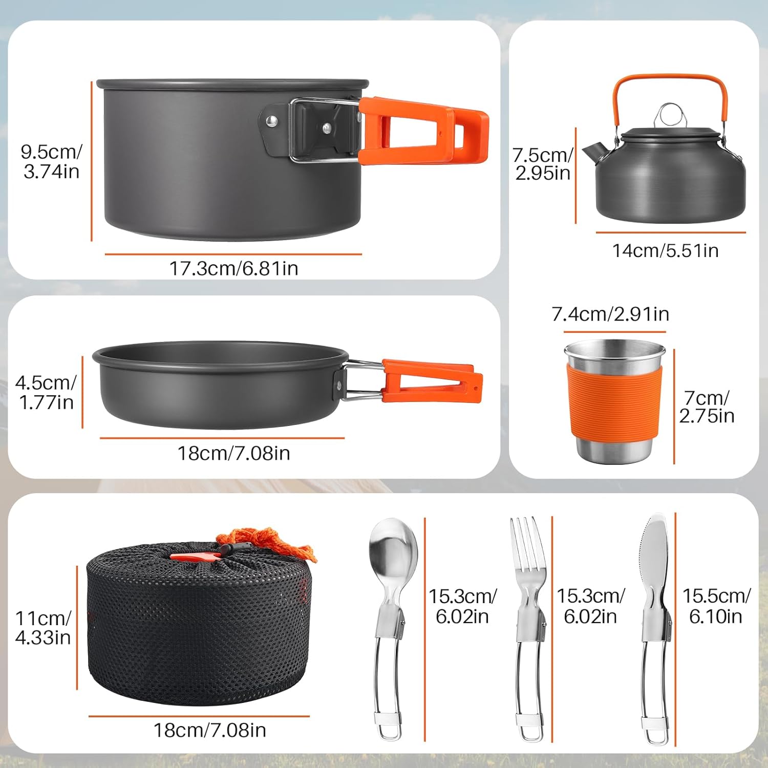 Non-Stick Camping Cookware Set - Outdoor Camping Kettle recensie en prijs
