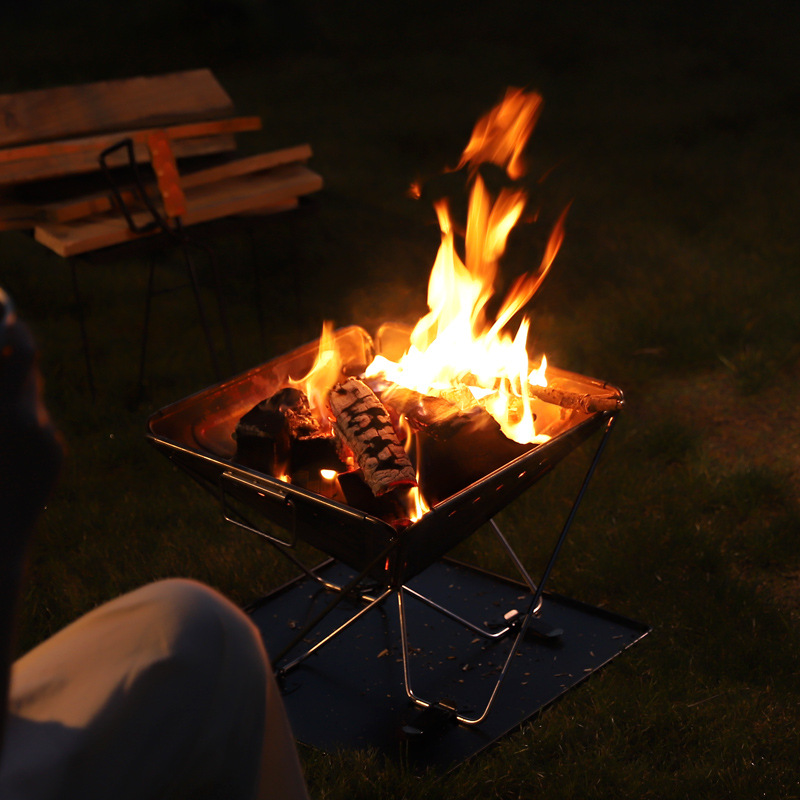 Outdoor thickened stainless st - Outdoor Camping Fire Pit recensie en prijs