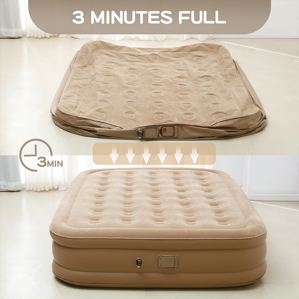 Queen Air Mattress with Built  - Inflatable Mattress recensie en prijs