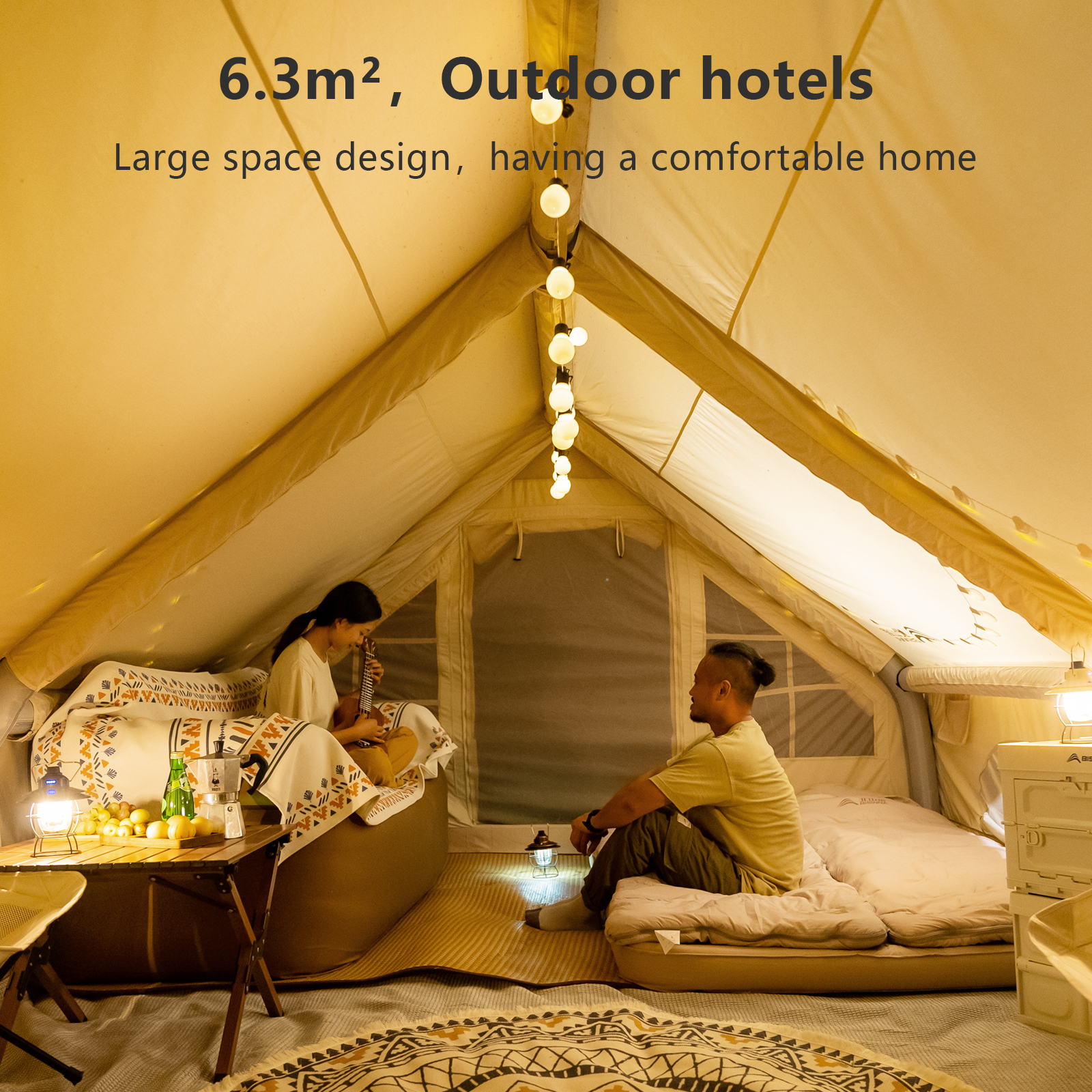 BISINNA Inflatable Family Tent - Outdoor Camping On Youtube recensie en prijs