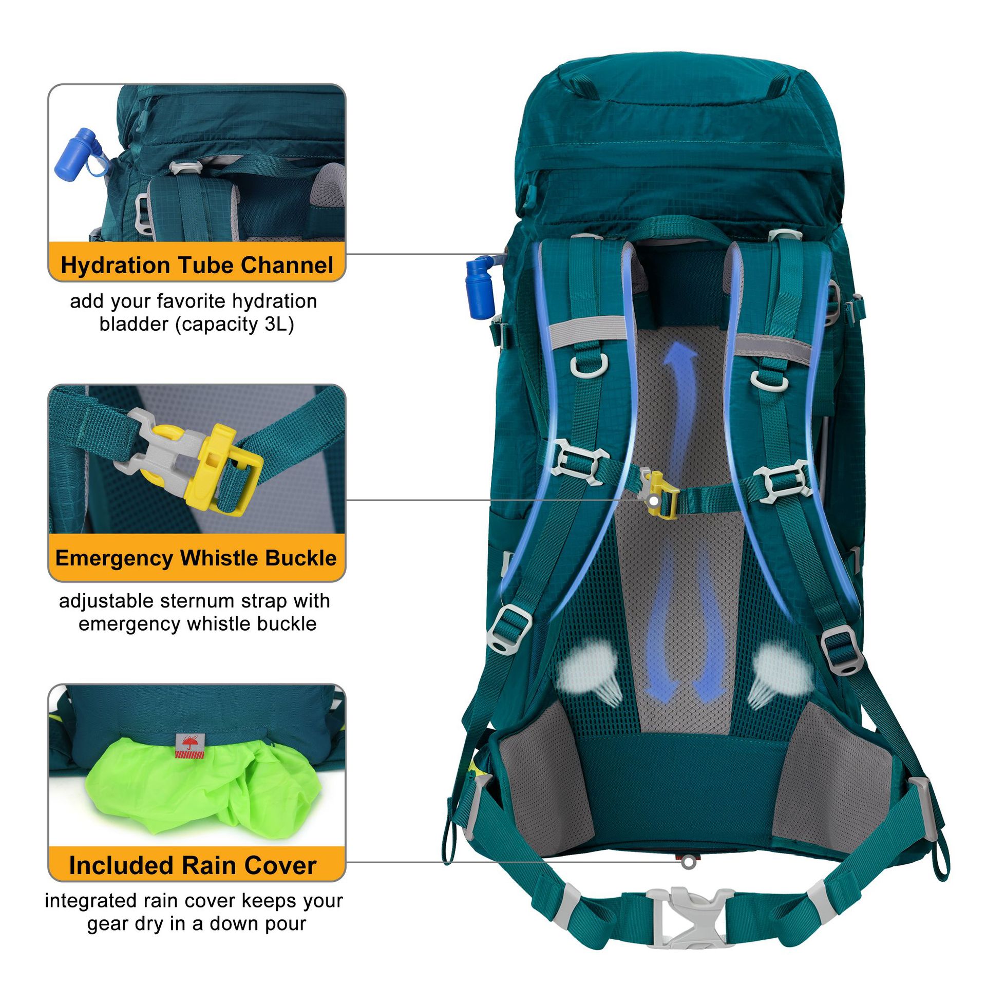 Nylon lightweight outdoor hiki - Lightweight Backpack 65L recensie en prijs