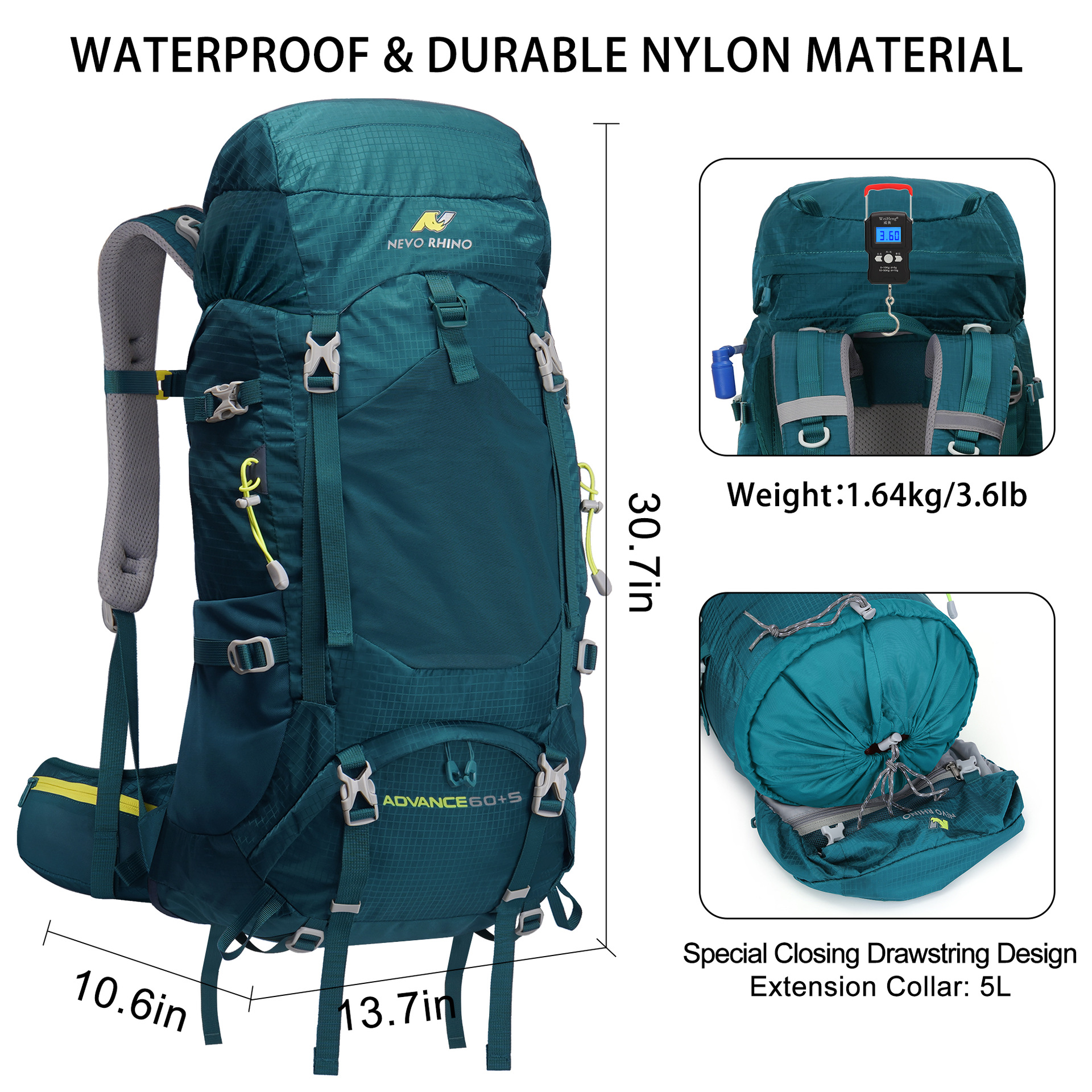 Nylon lightweight outdoor hiki - Lightweight Backpack 65L recensie en prijs