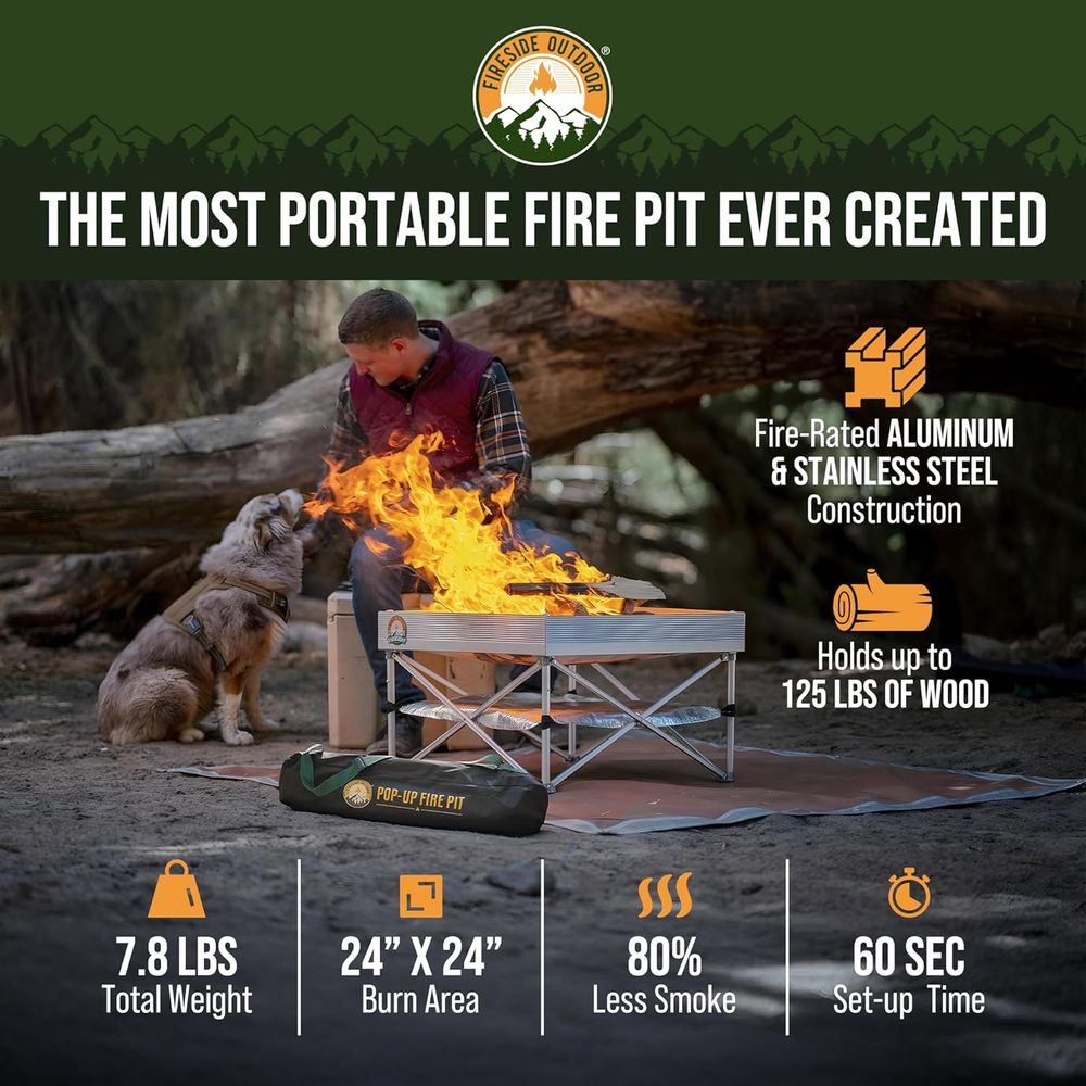 Portable Outdoor Fire Pit for  - Outdoor Camping Fire Pit recensie en prijs