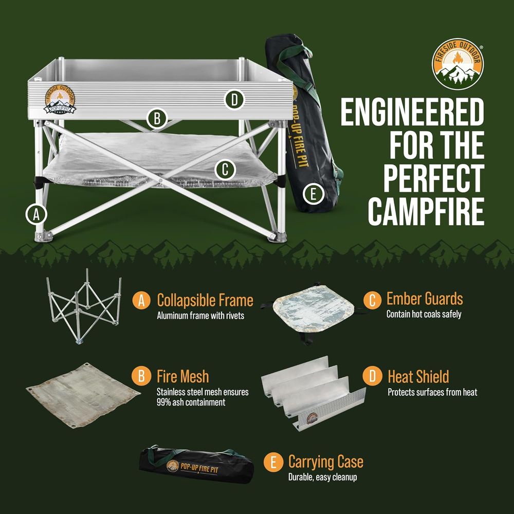 Portable Outdoor Fire Pit for  - Outdoor Camping Fire Pit recensie en prijs
