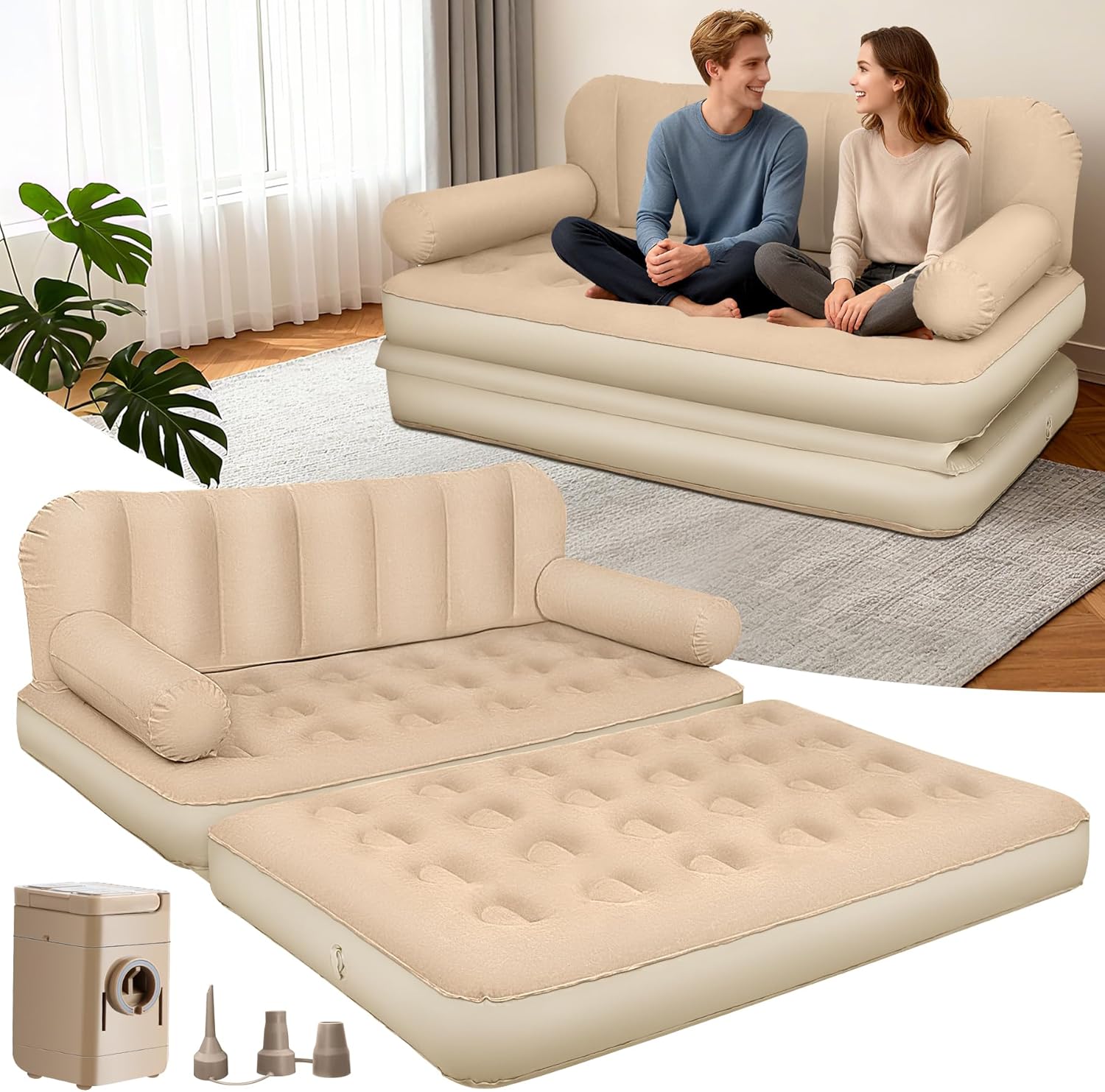 Queen Size Air Sofa Bed Mattre - Inflatable Mattress recensie en prijs