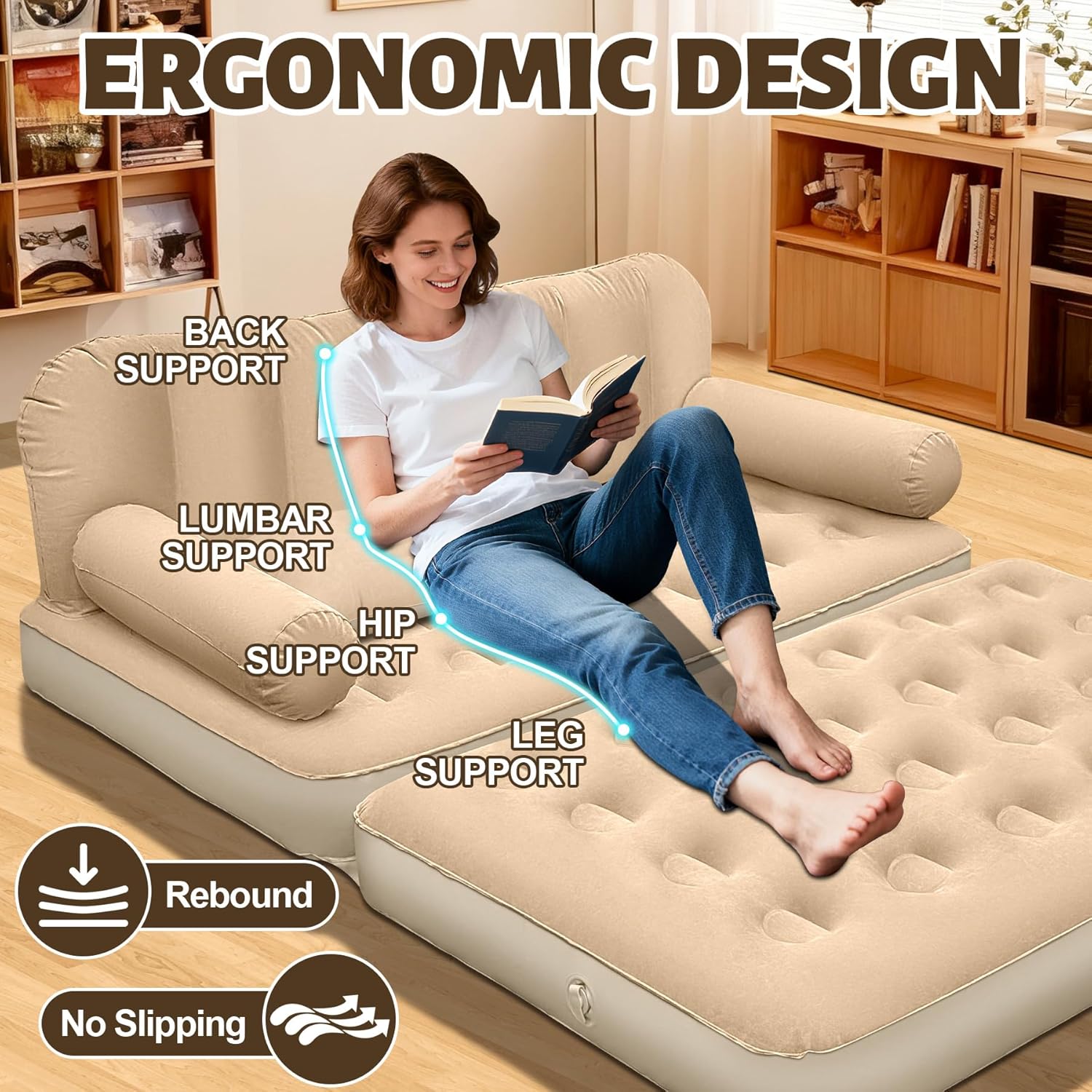 Queen Size Air Sofa Bed Mattre - Inflatable Mattress recensie en prijs