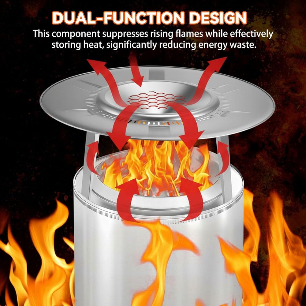 Portable 3-Leg Stainless Steel - Outdoor Camping Fire Pit recensie en prijs