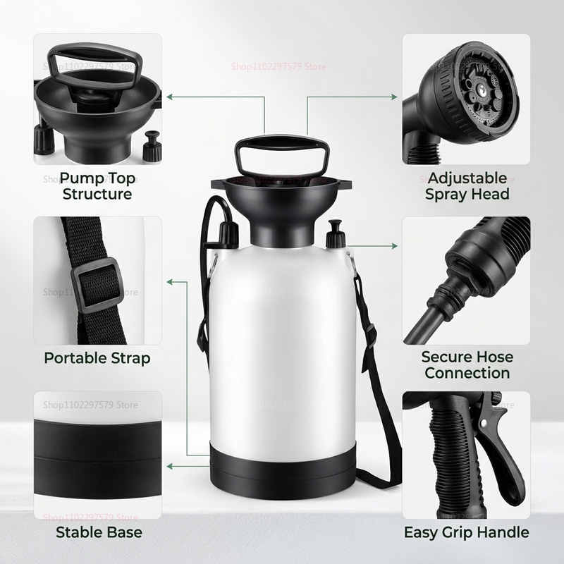Portable Camping Shower 5L Man - Outdoor Camping Shower recensie en prijs