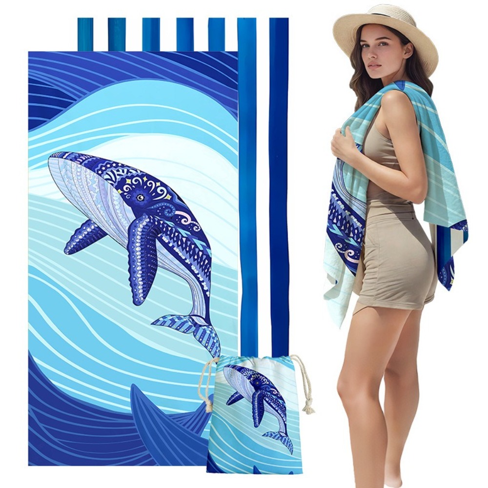 Fish Tail Print Beach Towels a - Camp Towel Microfiber recensie en prijs