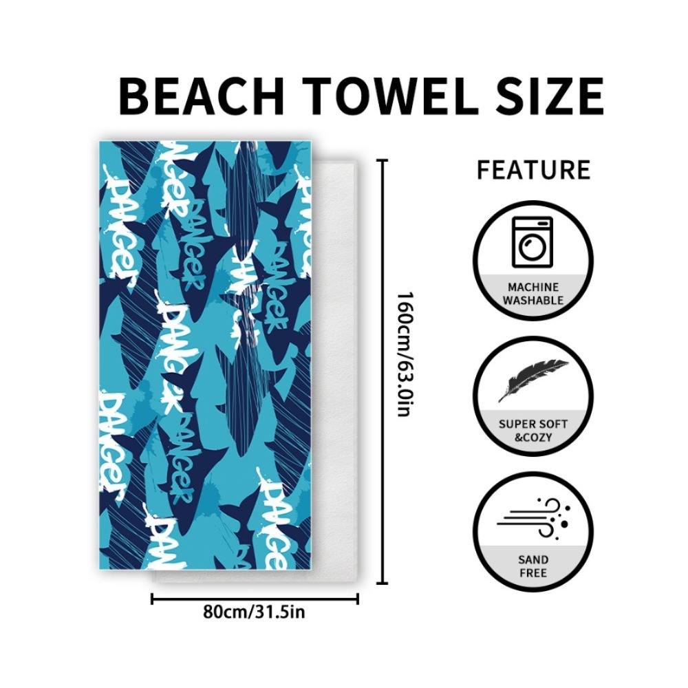 Fish Tail Print Beach Towels a - Camp Towel Microfiber recensie en prijs