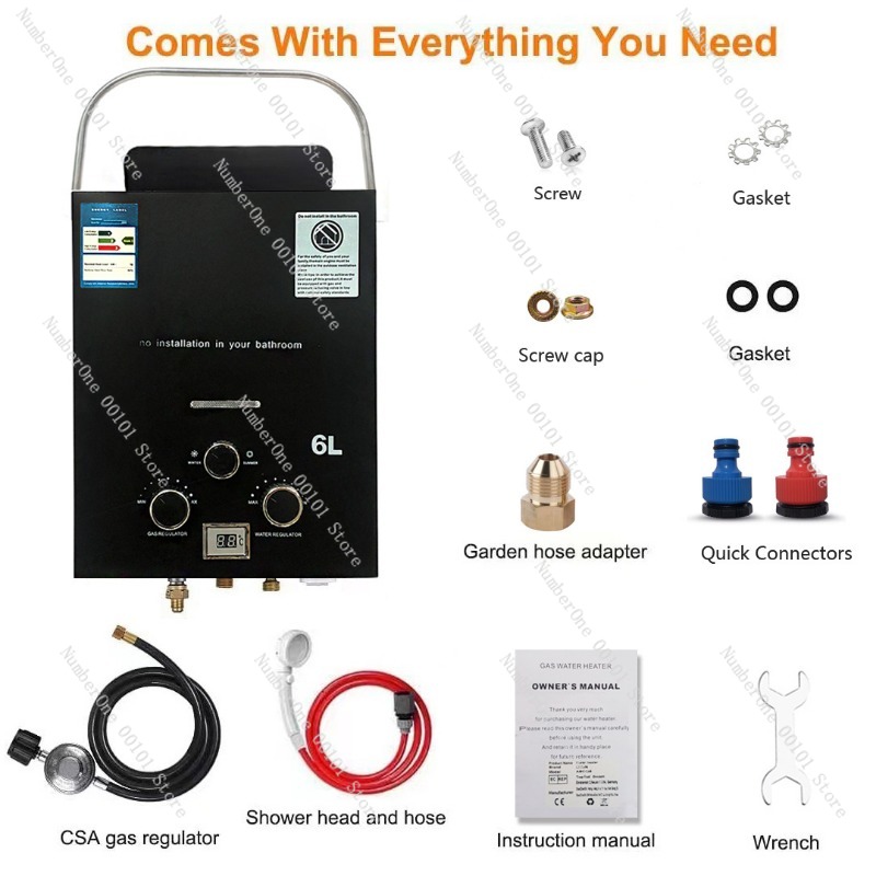 Propane LPG  Gas Tankless Wate - Outdoor Camping Hot Water Heater recensie en prijs