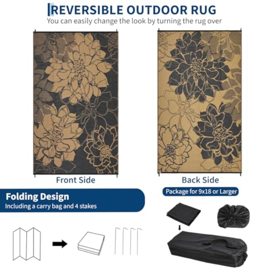Outdoor Patio Rug 9x18 Waterpr - Outdoor Camping Rugs 9X18 recensie en prijs