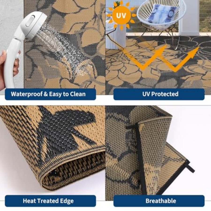 Outdoor Patio Rug 9x18 Waterpr - Outdoor Camping Rugs 9X18 recensie en prijs