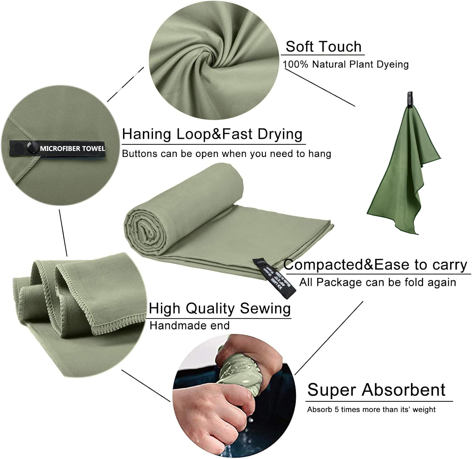 Quick-Drying Microfiber Campin - Camp Towel Microfiber recensie en prijs