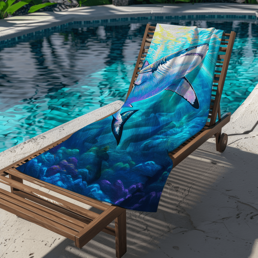 1pc Shark Pattern Sand-Proof M - Camp Towel Microfiber recensie en prijs
