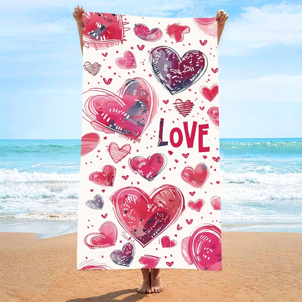 Heart Symbol Bath Towel 27x55i - Camp Towel Microfiber recensie en prijs