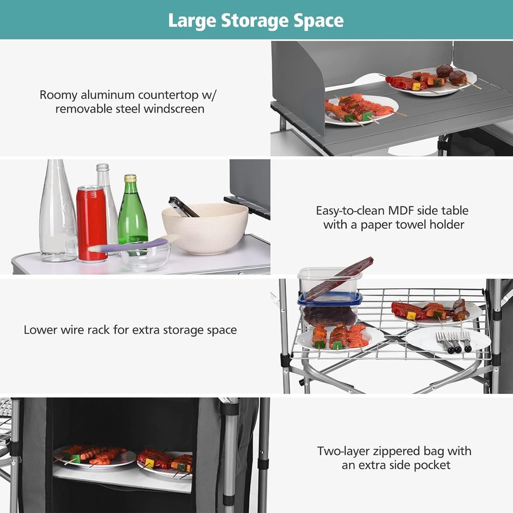 Camping Kitchen Table, Portabl - Outdoor Camping Kitchen recensie en prijs