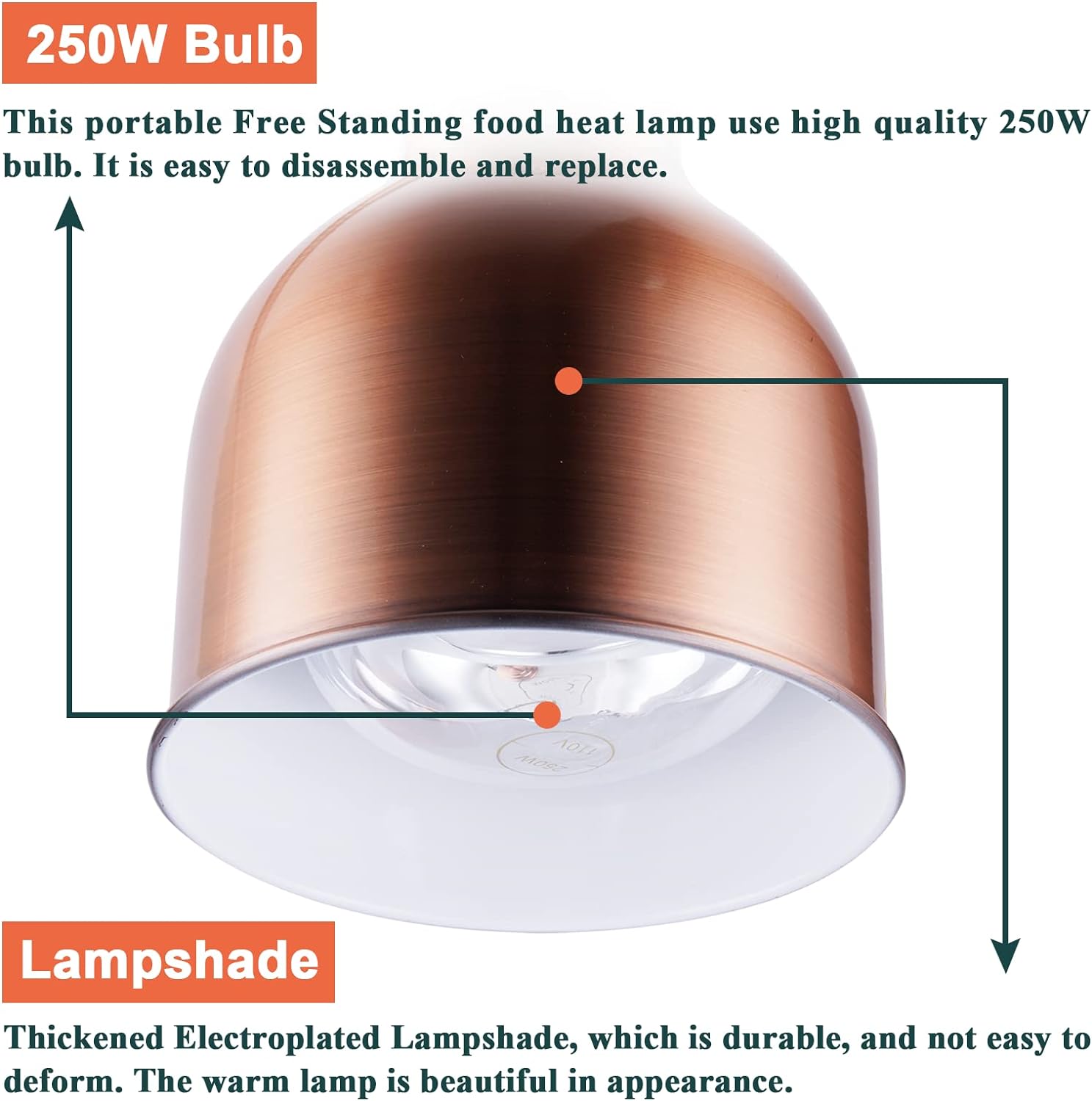 Silver Single Head Food Warmer - Headlamp recensie en prijs